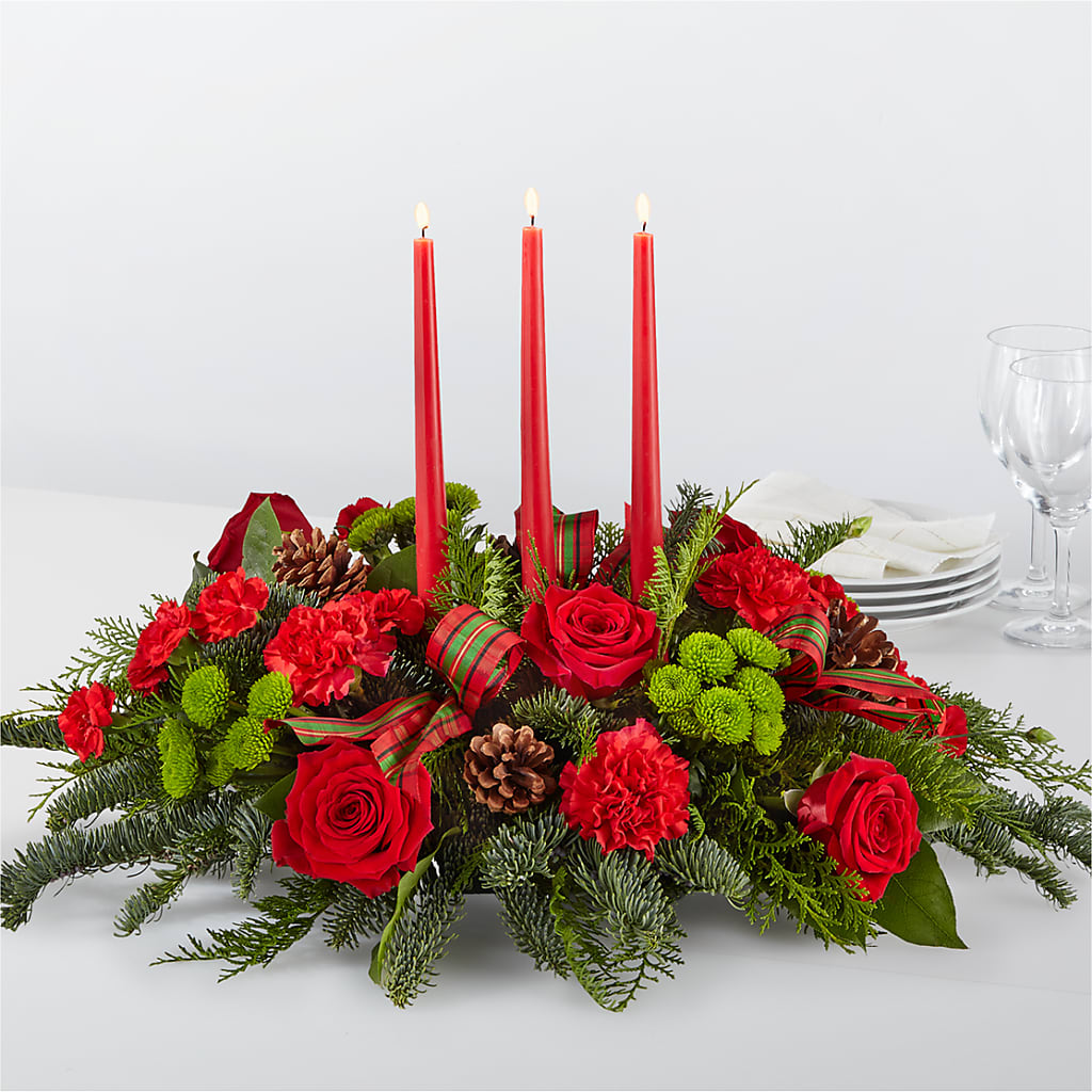 By the Candlelight Centerpiece – Kennewick Flower Shop Inc, Kennewick WA