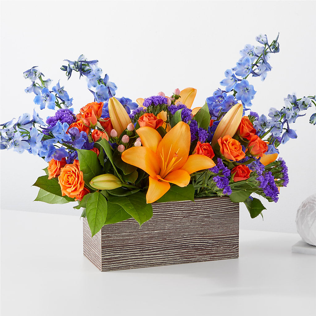 Radiant Citrus Box Bouquet – Kennewick Flower Shop Inc, Kennewick WA