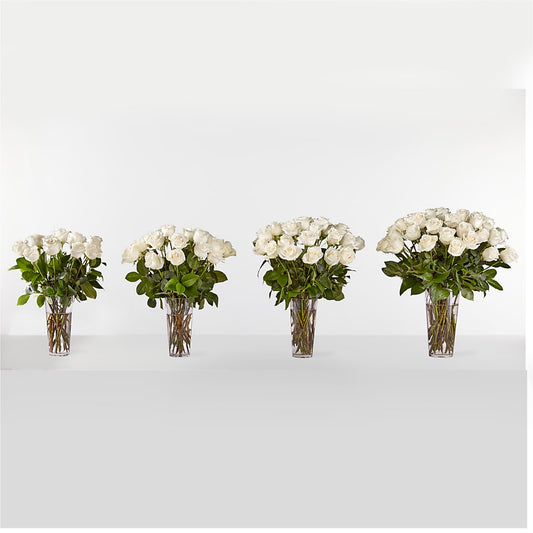 Long Stem White Rose Bouquet – Kennewick Flower Shop Inc, Kennewick WA