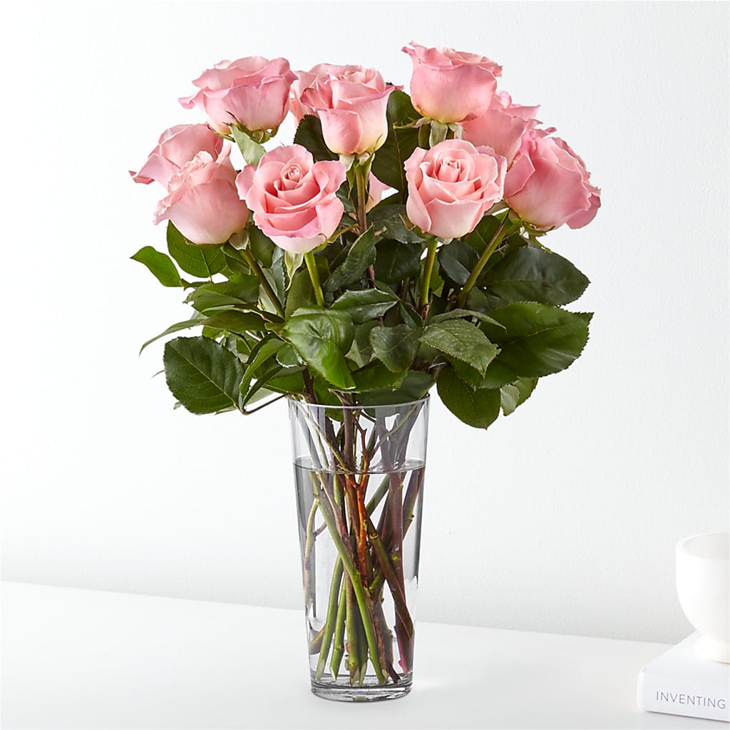Long Stem Pink Rose Bouquet – Kennewick Flower Shop Inc, Kennewick WA