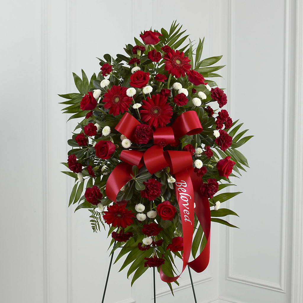 Treasured Memories Standing Spray – Kennewick Flower Shop Inc, Kennewick WA
