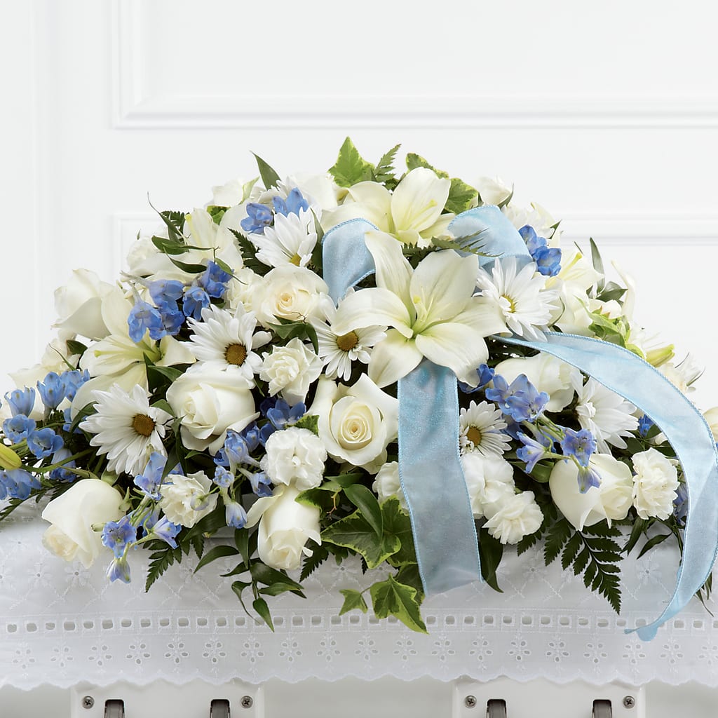 Tender Treasure Casket Spray – Kennewick Flower Shop Inc, Kennewick WA