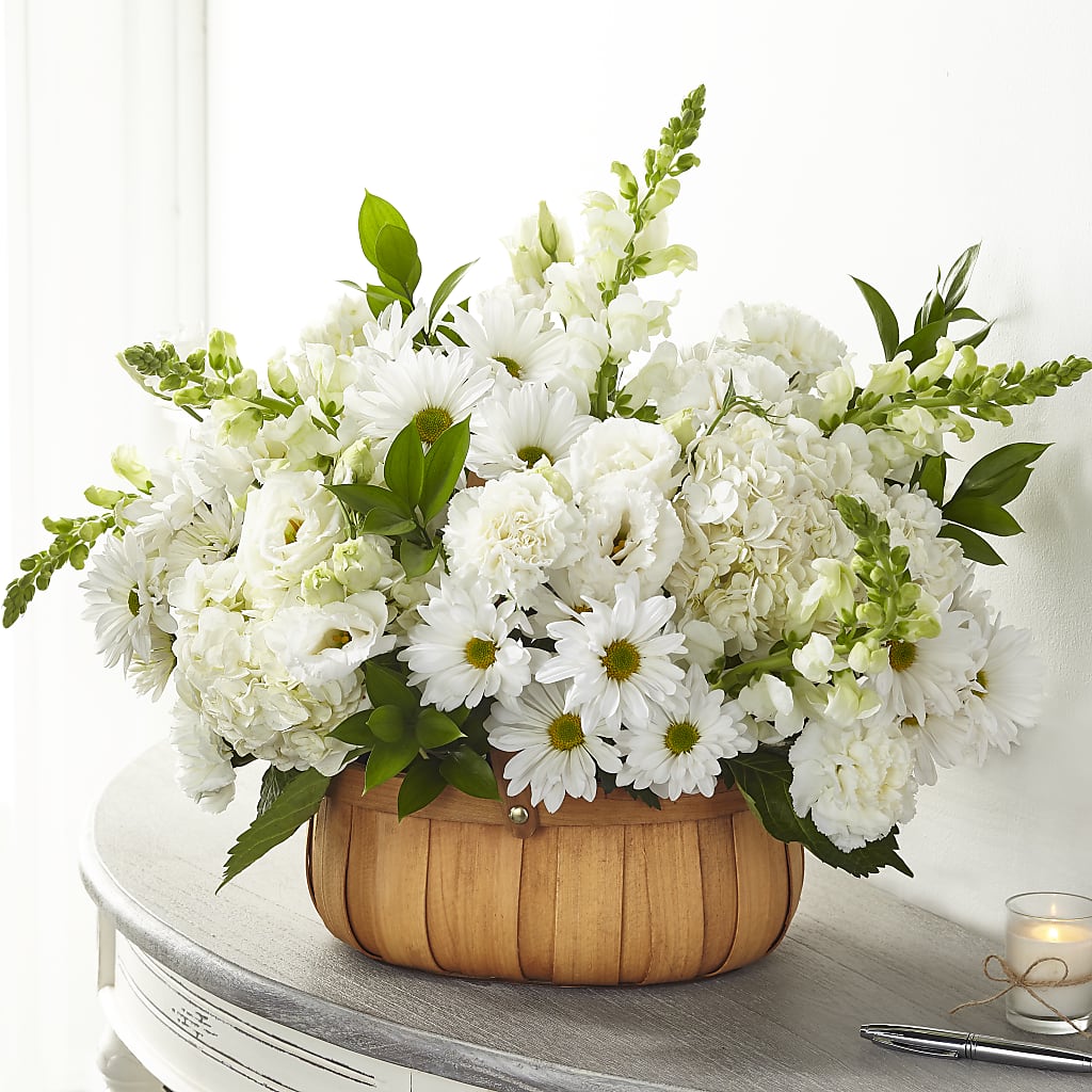 Pure Ivory Basket – Kennewick Flower Shop Inc, Kennewick WA