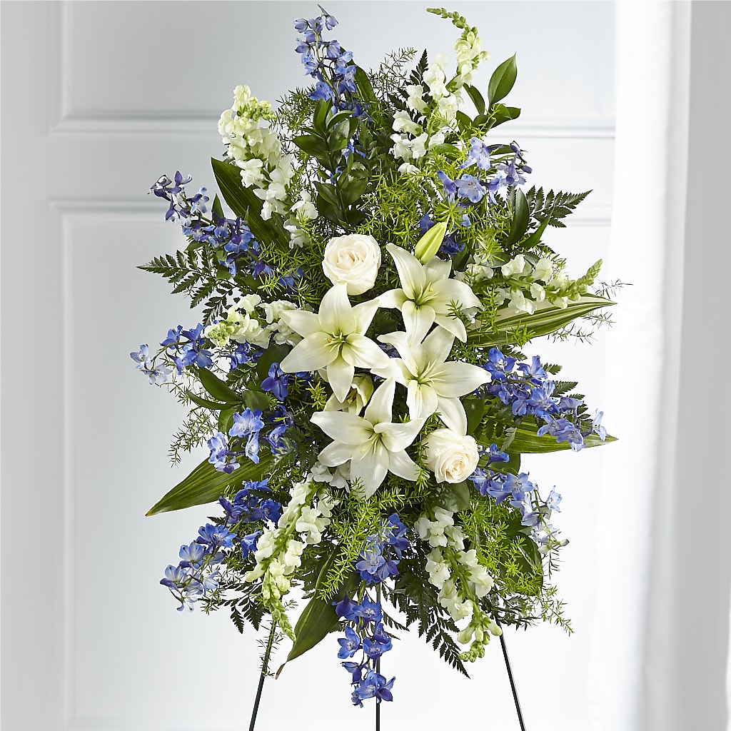 Faithful Friend Standing Spray – Kennewick Flower Shop Inc, Kennewick WA