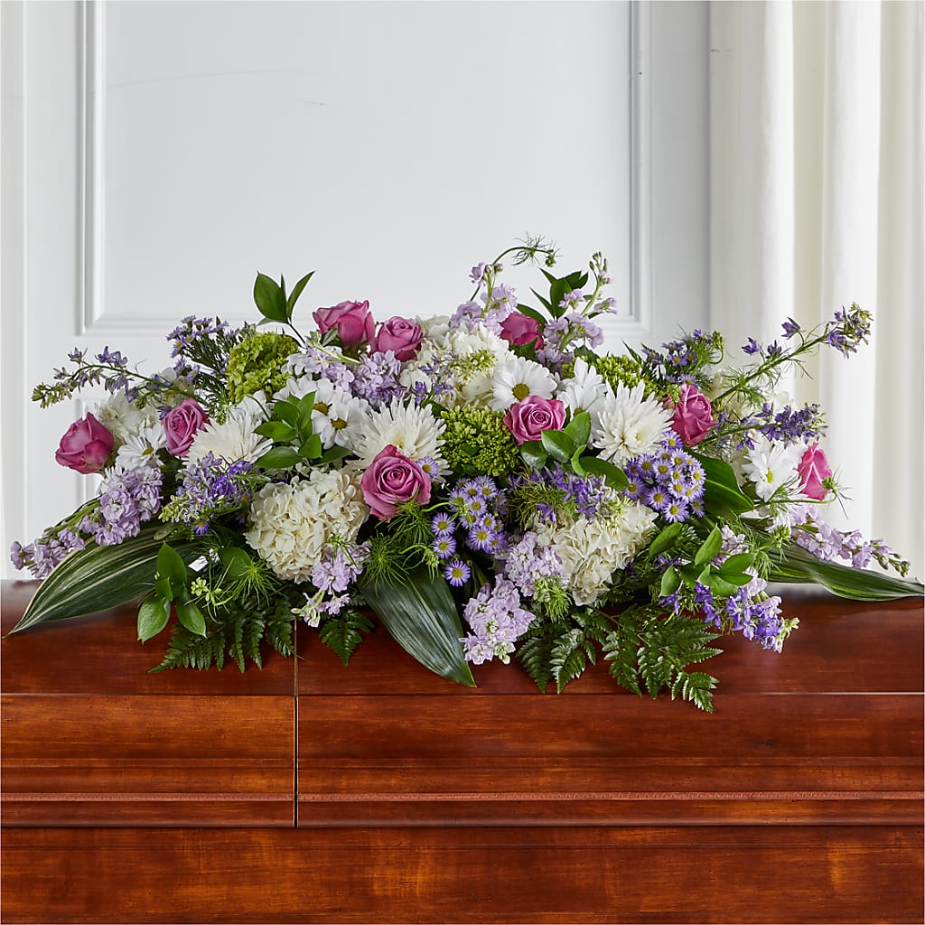 Meadows of Serenity Casket Spray – Kennewick Flower Shop Inc, Kennewick WA