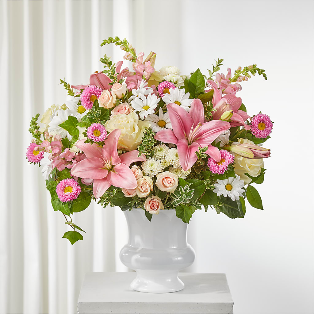 Empathetic Blooms Urn Arrangement – Kennewick Flower Shop Inc, Kennewick WA