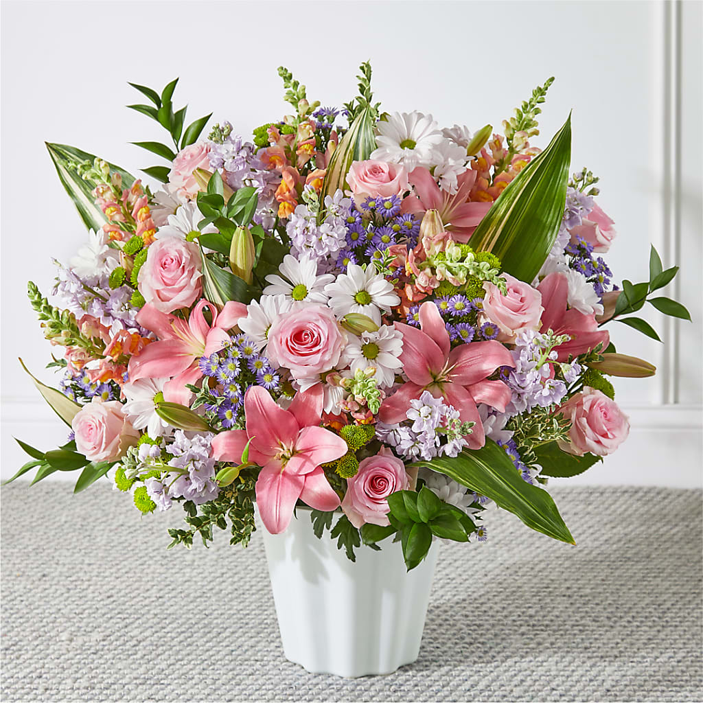 Abundant Compassion Floor Basket – Kennewick Flower Shop Inc, Kennewick WA