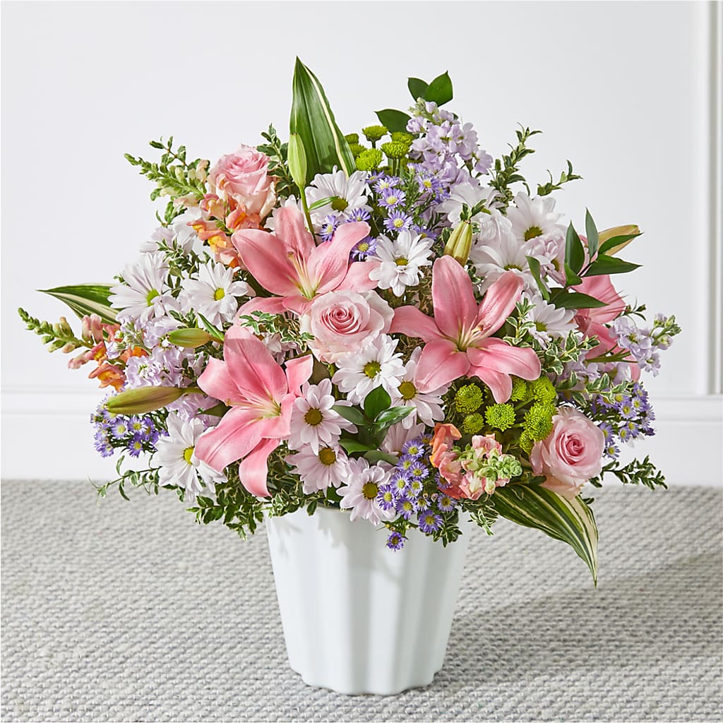 Abundant Compassion Floor Basket – Kennewick Flower Shop Inc, Kennewick WA