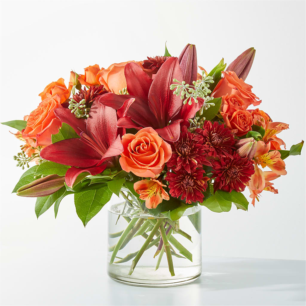 Crimson Leaves Bouquet – Kennewick Flower Shop Inc, Kennewick WA