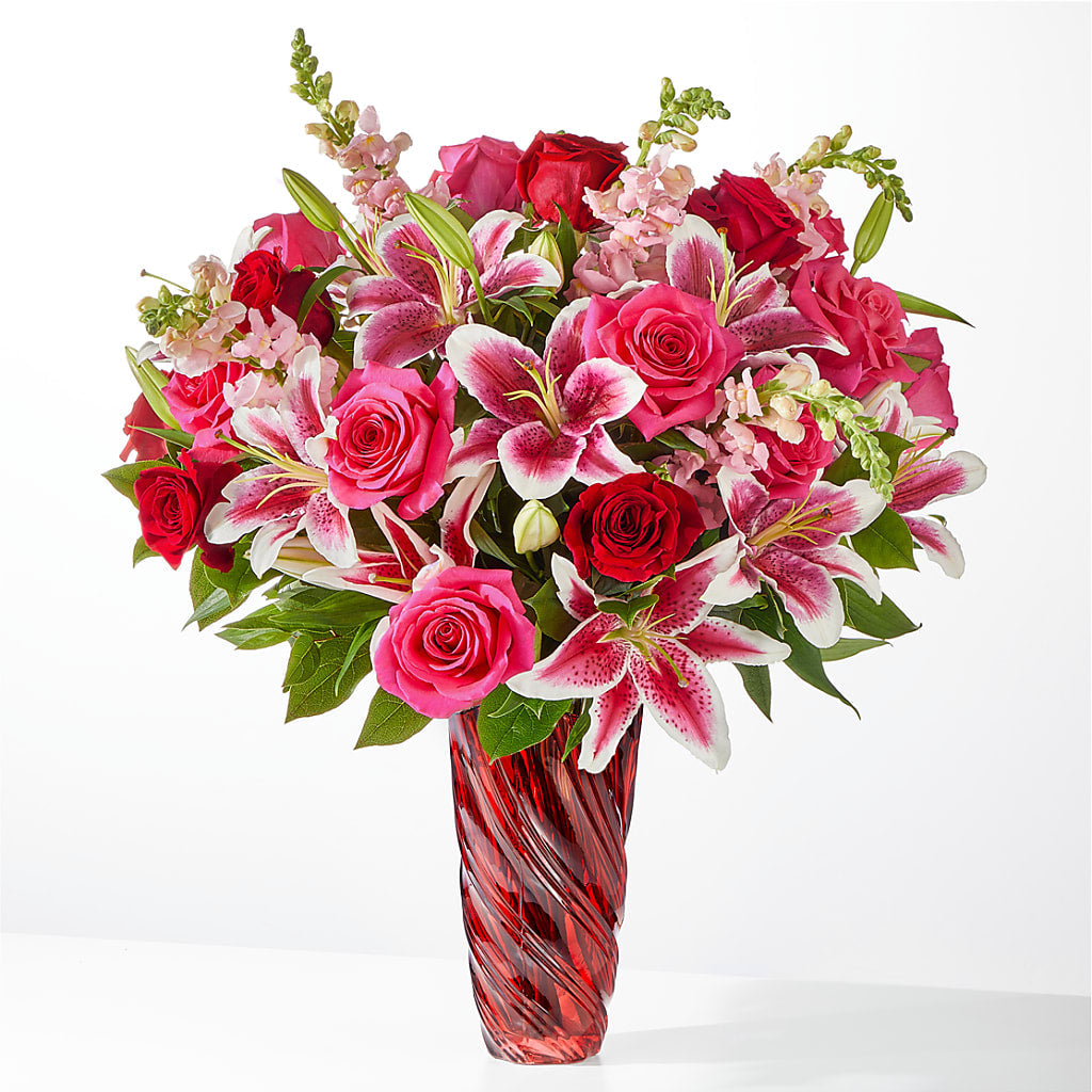 Always You Bouquet with Luxe Swirl Vase – Kennewick Flower Shop Inc, Kennewick WA