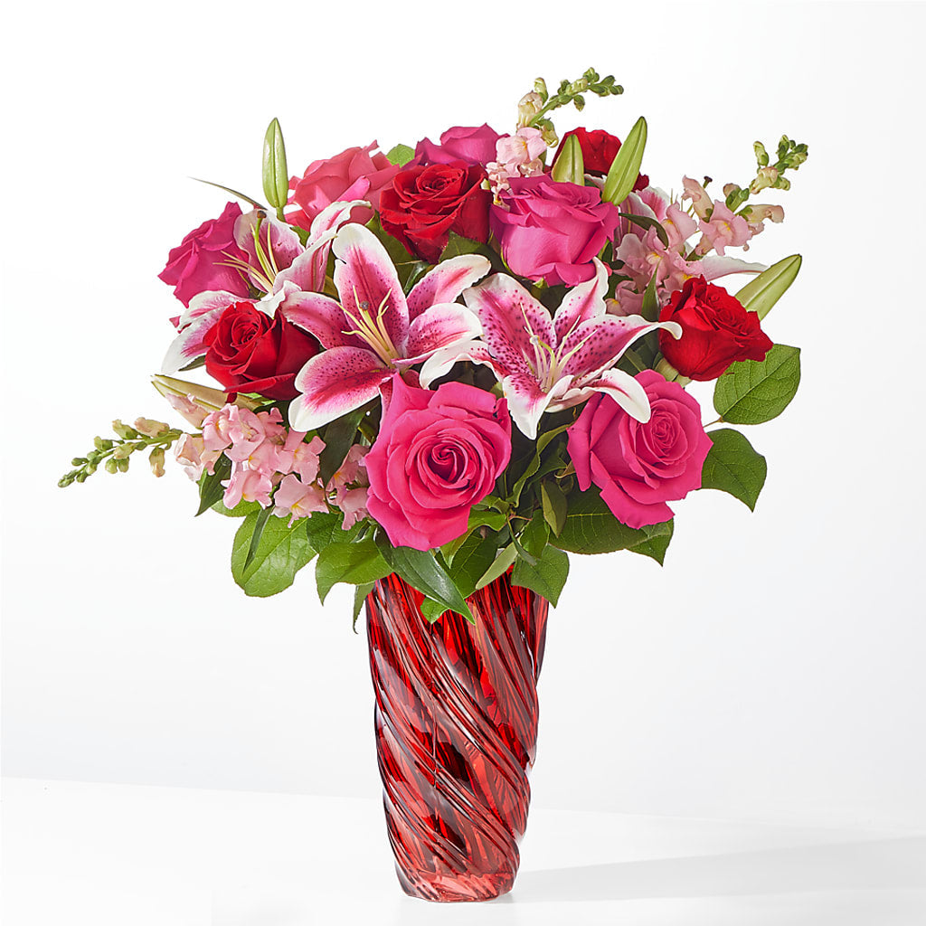 Always You Bouquet with Luxe Swirl Vase – Kennewick Flower Shop Inc, Kennewick WA