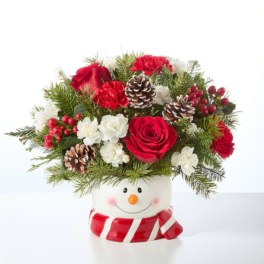 Jolly Snowman Bouquet –  Kennewick Flower Shop Inc, Kennewick WA