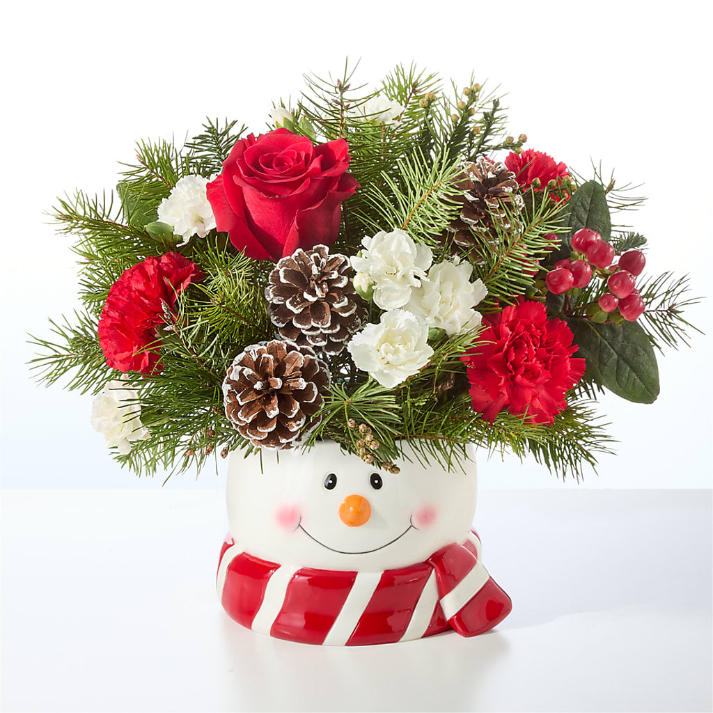 Jolly Snowman Bouquet –  Kennewick Flower Shop Inc, Kennewick WA