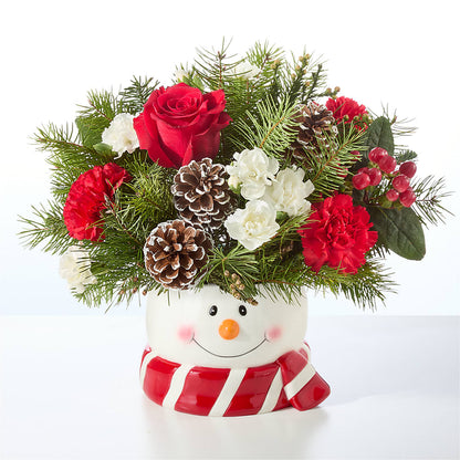 Jolly Snowman Bouquet –  Kennewick Flower Shop Inc, Kennewick WA