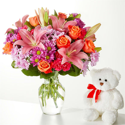 One and Only Bouquet and Bear Bundle –  Kennewick Flower Shop Inc, Kennewick WA