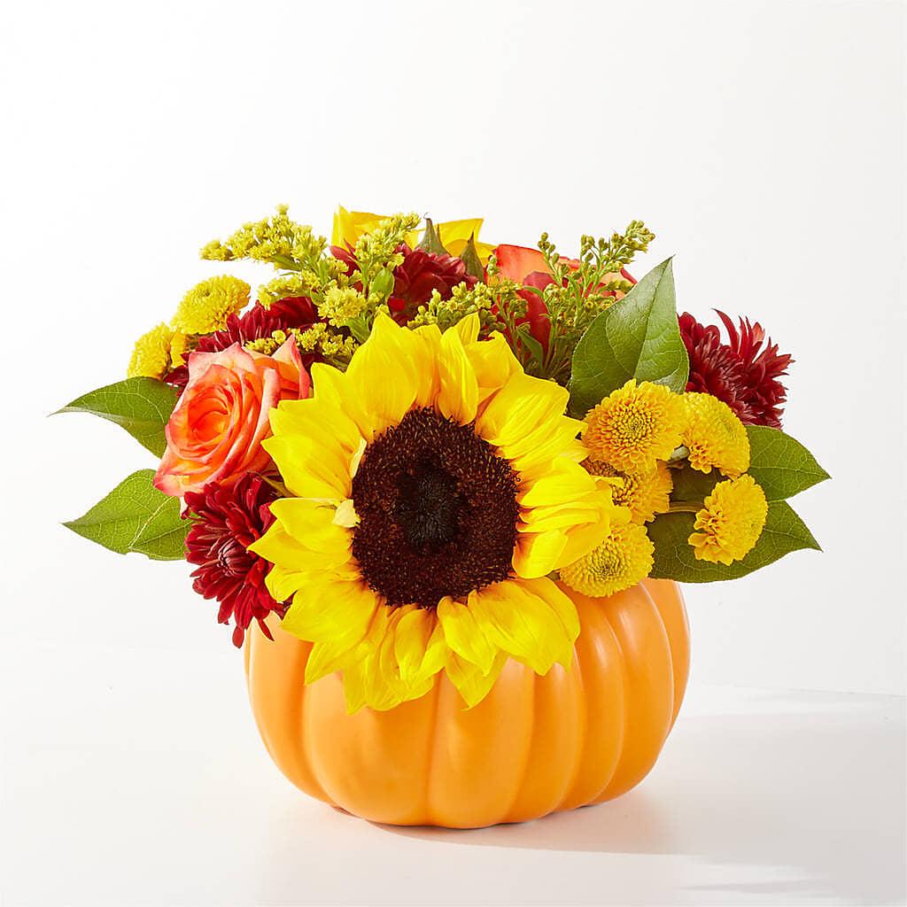 Golden Gourd Pumpkin Bouquet –  Kennewick Flower Shop Inc, Kennewick WA