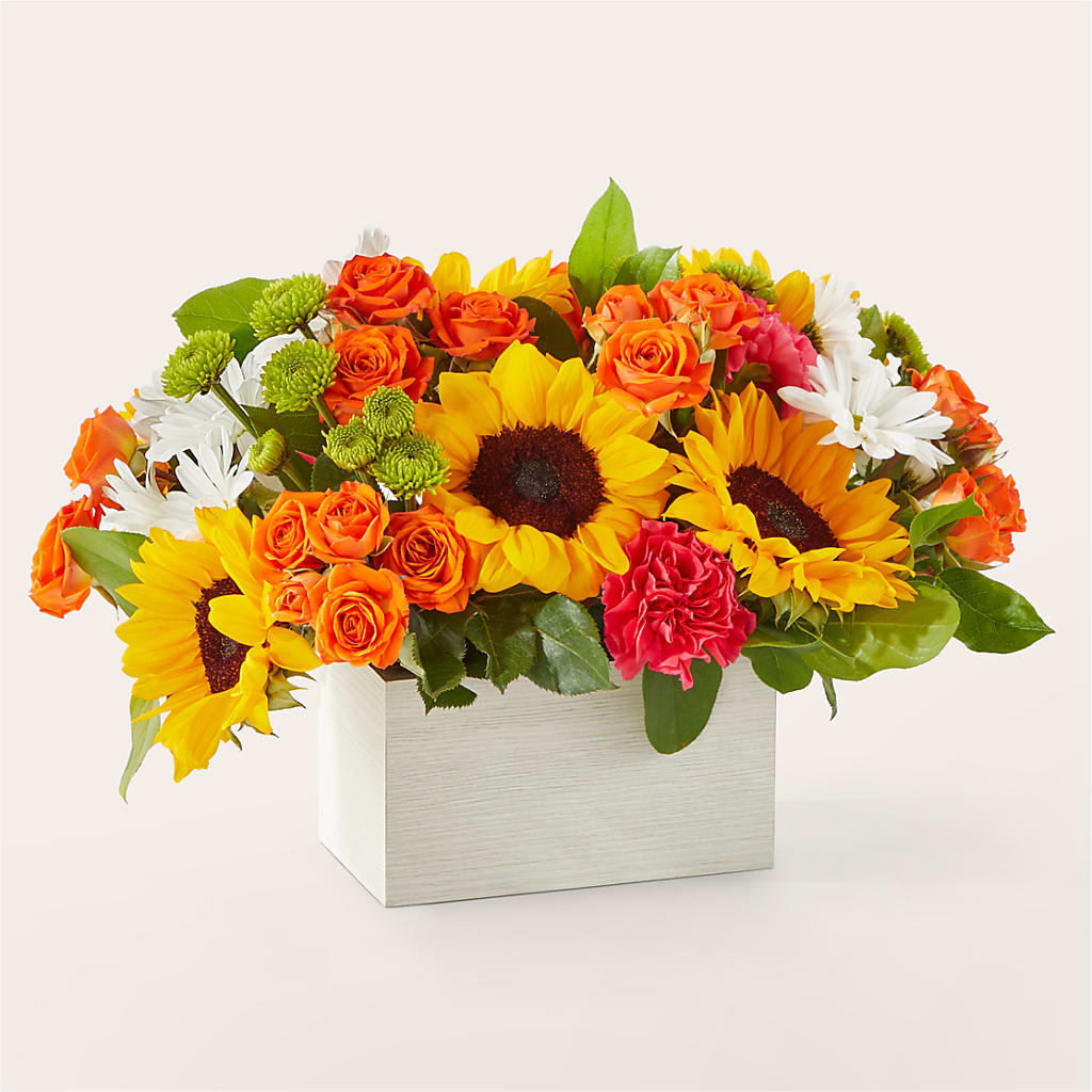 Sun-drenched Blooms Box Bouquet –  Kennewick Flower Shop Inc, Kennewick WA