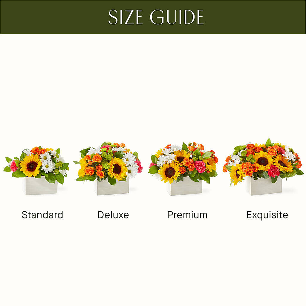 Sun-drenched Blooms Box Bouquet –  Kennewick Flower Shop Inc, Kennewick WA
