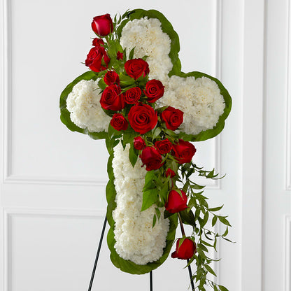 Floral Cross Easel –  Kennewick Flower Shop Inc, Kennewick WA