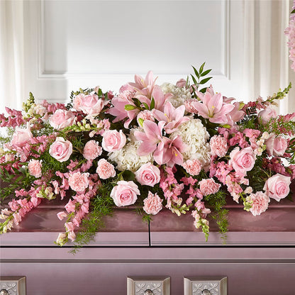 Life & Remembrance Casket Spray –  Kennewick Flower Shop Inc, Kennewick WA