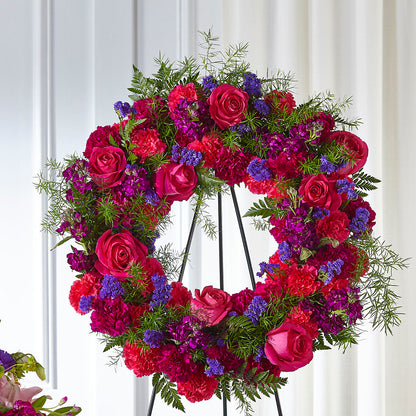 Calming Colors Wreath –  Kennewick Flower Shop Inc, Kennewick WA