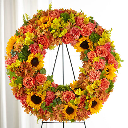 Autumnal Memories Wreath (Standard) –  Kennewick Flower Shop Inc, Kennewick WA