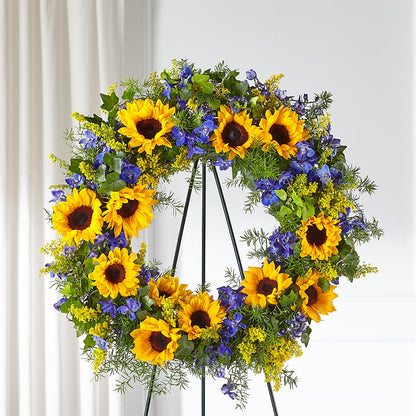 Bright Rays Wreath –  Kennewick Flower Shop Inc, Kennewick WA