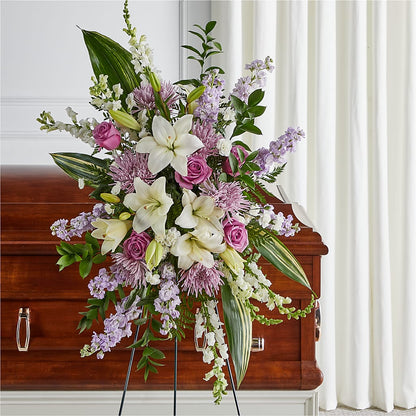 Grateful Hearts Standing Spray –  Kennewick Flower Shop Inc, Kennewick WA