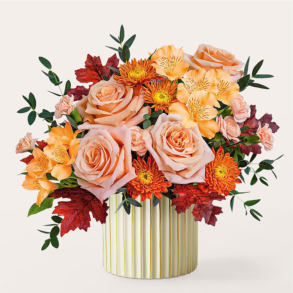 Spiced Latte Bouquet with Ivory Vase –  Kennewick Flower Shop Inc, Kennewick WA