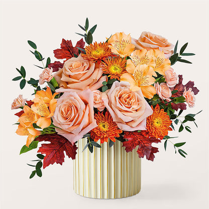 Spiced Latte Bouquet with Ivory Vase –  Kennewick Flower Shop Inc, Kennewick WA