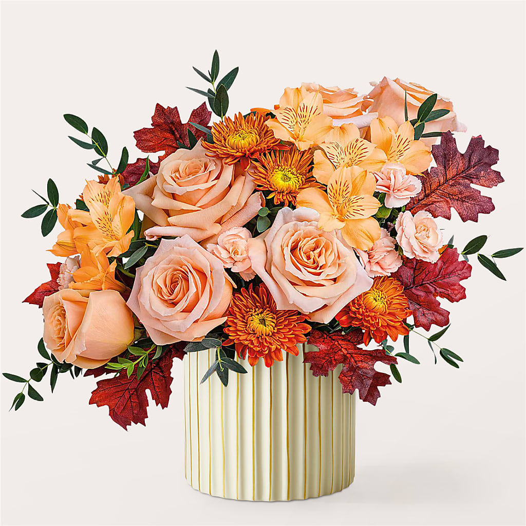 Spiced Latte Bouquet with Ivory Vase –  Kennewick Flower Shop Inc, Kennewick WA