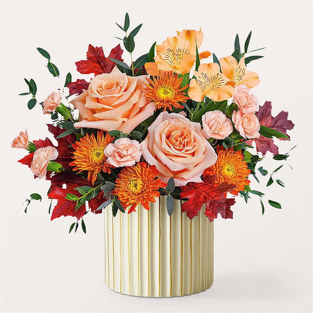 Spiced Latte Bouquet with Ivory Vase –  Kennewick Flower Shop Inc, Kennewick WA