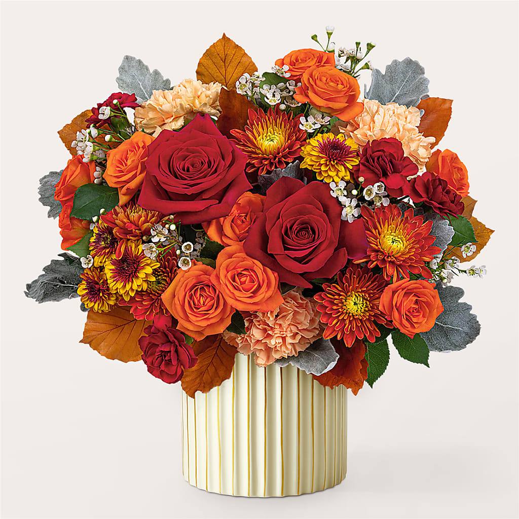 Merlot Bouquet with Ivory Vase –  Kennewick Flower Shop Inc, Kennewick WA