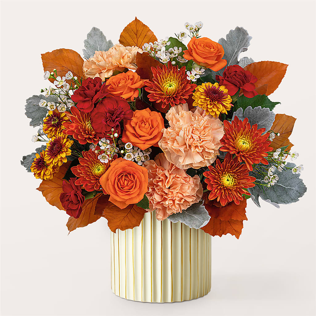 Merlot Bouquet with Ivory Vase –  Kennewick Flower Shop Inc, Kennewick WA