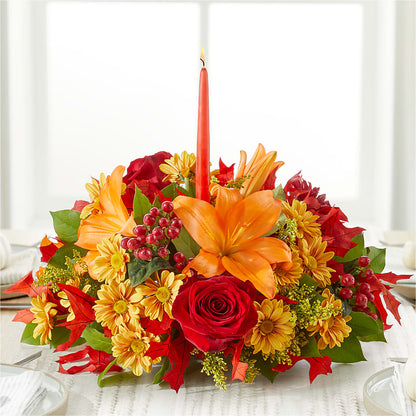 Autumn's Embrace Centerpiece –  Kennewick Flower Shop Inc, Kennewick WA