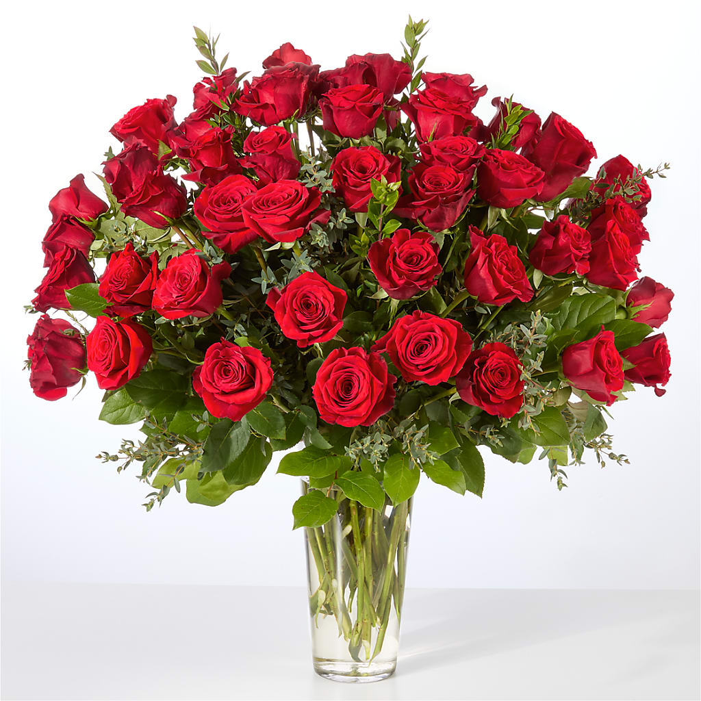 Forever Yours Fifty Stem Red Rose Bouquet –  Kennewick Flower Shop Inc, Kennewick WA