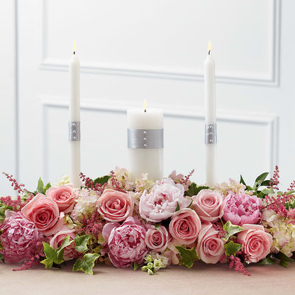 Worldwide Romance Unity Candle Arrangement –  Kennewick Flower Shop Inc, Kennewick WA